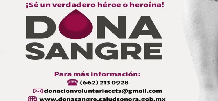 Salud Sonora llama a la población a donar sangre de manera voluntaria Salud Sonora llama a la población a donar sangre de manera voluntaria