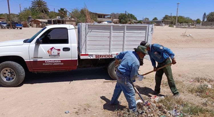 Continúa la limpieza en Puerto Libertad