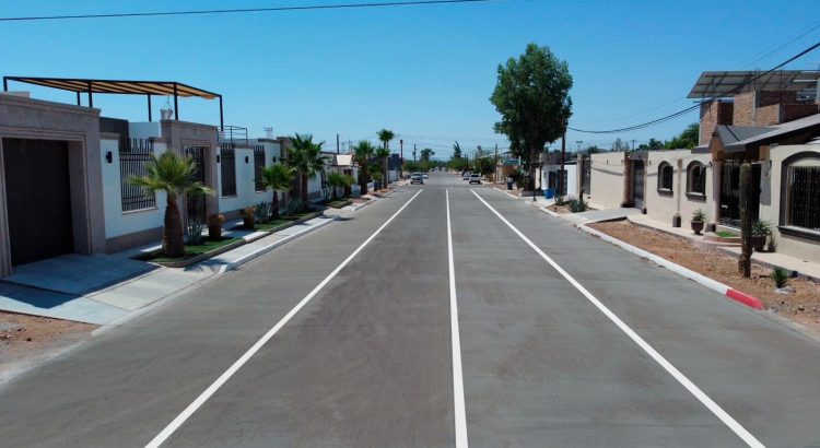Van 61 calles pavimentadas en Caborca