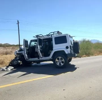 Un muerto y 5 lesionados deja accidente vehicular en Caborca