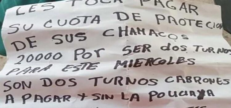 Ahora los delincuentes piden «cuota de protección» en escuelas