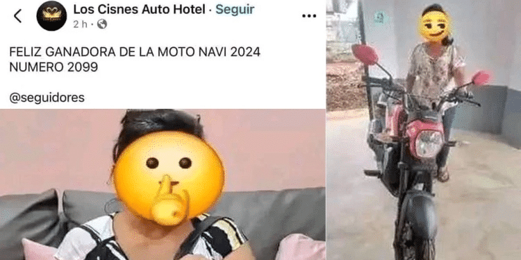 ¿Mala o buena suerte?: damita no pudo explicar cómo ganó rifa para clientes de un autohotel