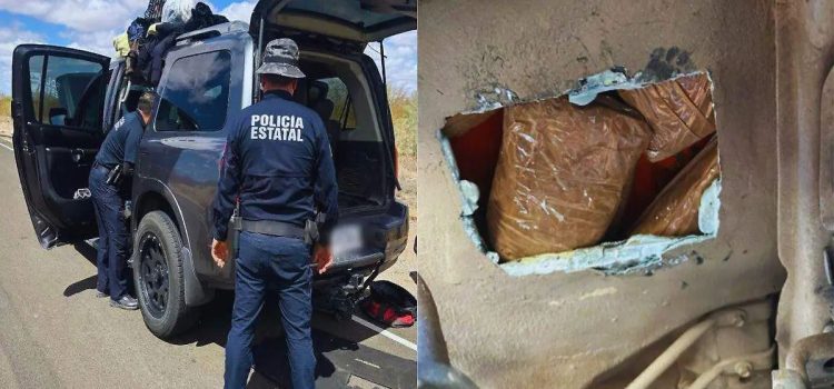 Detienen pareja que llevaba fentanilo junto a dos menores en Sonora