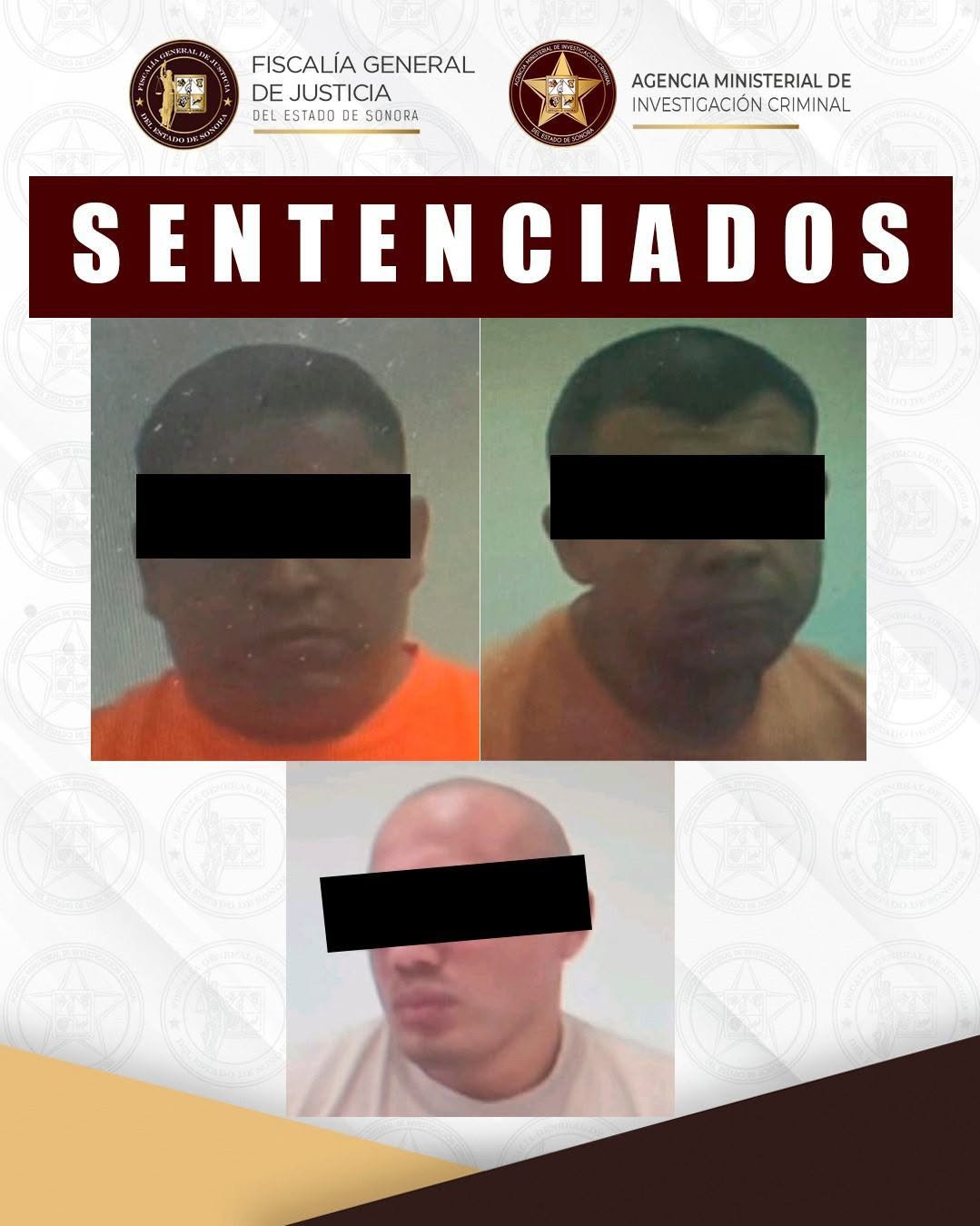 Dictan prisión a tres hombres por asesinato en Caborca