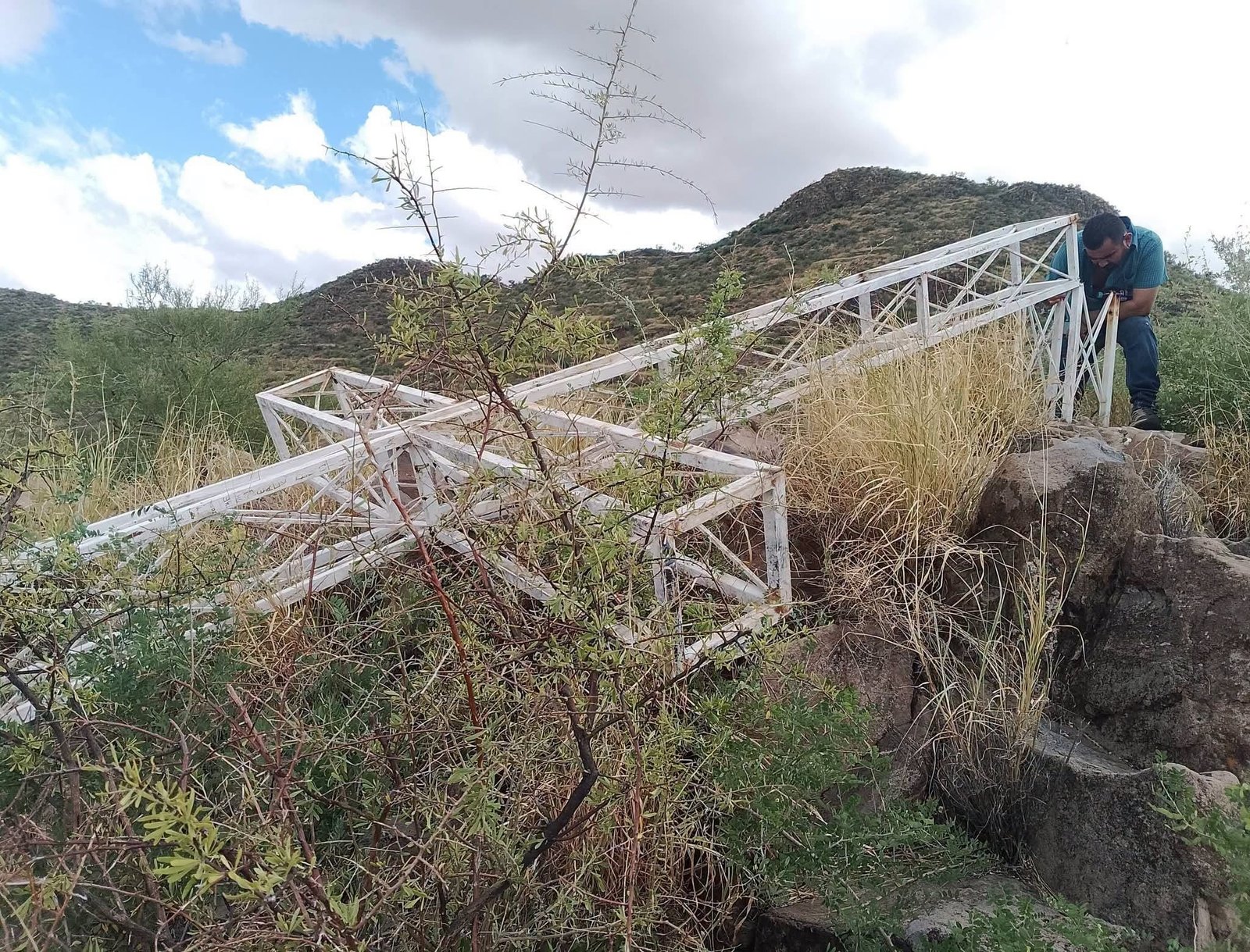 Viento derrumba infraestructura religiosa de casi medio siglo en Caborca